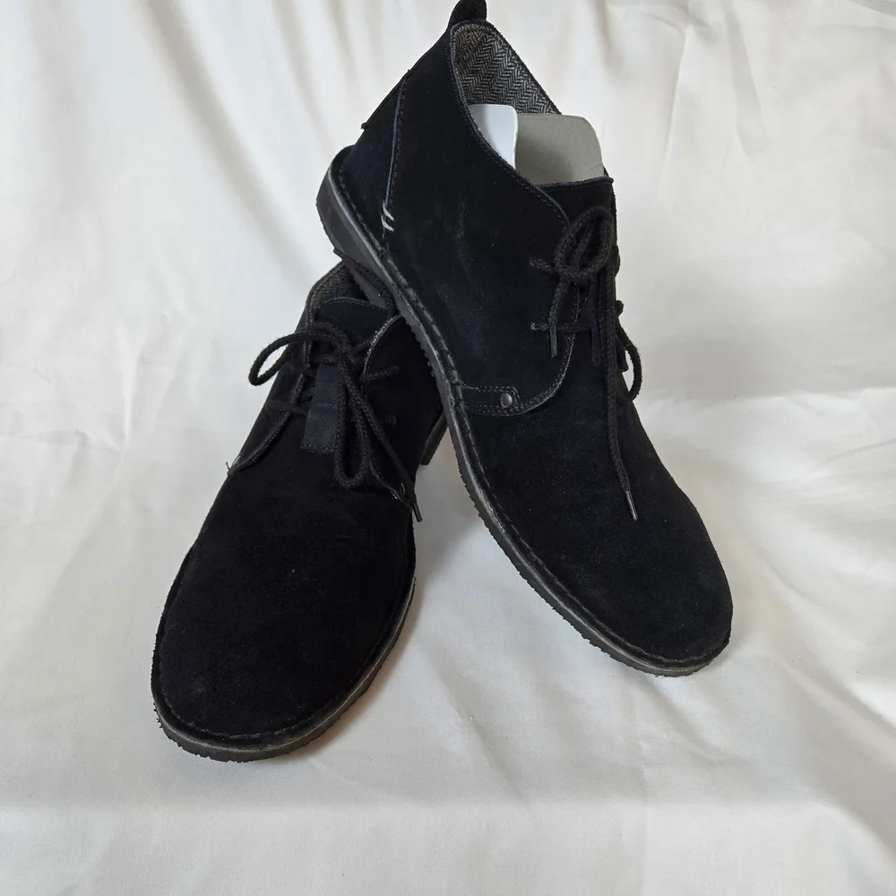 Rocket Dog Men's Y2K Black Esquire Classic Business‎ Casual Chukka Boots 13 Vtg